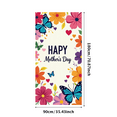 thumbnail image 3 of Floral Butterfly Happy Mothers Day Backdrop Decorations with Colorful Hearts and Flowers Banner Event Background Party Supplies Photography Props, 3 of 7