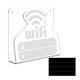 thumbnail image 3 of Patrón de WiFi Señal de contraseña Soporte de pantalla de mesa de contraseña de WiFi Tablero de visualización de WiFi montado en la pared o de, 3 of 9