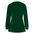 thumbnail image 4 of Uootdi Plus Size Sequin Tops for Women Sparkly Glitter Bow Crewneck Long Sleeve Shirts Evening Party Night Top Going Out Pullover Gift, 4 of 6