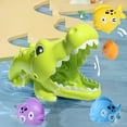 thumbnail image 5 of Big Crocodile Water Playset - Interactive Educational Bath Toy with Random Color, Creative Design, and Fun Feeding Action for Kids, 5 of 5