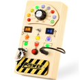 thumbnail image 1 of Tablero de Actividades Joyreal Montessori para Niños Pequeños con Interruptor de Luz LED, 1 of 7