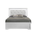 thumbnail image 2 of White Faux Leather Upholstery - Uniform Textured Detailing - Bedroom Space - Functional Storage Pieces, 2 of 6