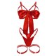 thumbnail image 4 of Gibobby Lencería para mujer sexy tangas Lencería para mujer Decoración de de satén Lencería sexy Arnés de tiras Correa de vintage Espalda abierta(Rojo, M), 4 of 5