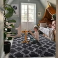 thumbnail image 3 of Homore Geometric Area Rugs for Bedroom Living Room Decor 6' x 9' Dark Gray/White, 3 of 8