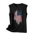 thumbnail image 4 of Wycnly Tank Top for Women White Tank Top Loose Independency Day Patriotic 4th of July Tops Trendy US Flag Print Sleeveless Tee Shirts Ladies Sleeveless Shirt, 4 of 4