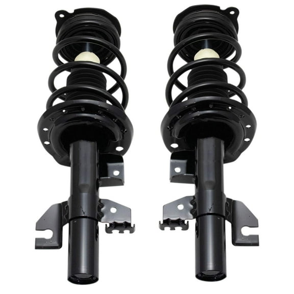 TRQ Front Strut & Coil Spring Assembly Set Driver & Passenger Sides Fits Select 13-16 Dodge Dart