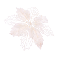 thumbnail image 4 of 12 piezas de guirnaldas de decoración navideña para exteriores, flores de Pascua, adornos florales, coronas, adornos para árboles de Navidad, blanco y rojo, 4 of 4