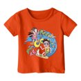 thumbnail image 3 of Hiijoy Little Girls Cartoon Graphic Short Sleeve T-Shirt Summer Casual T-Shirt, Sizes 1-13, 3 of 3