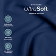 thumbnail image 3 of Bare Home Down Alternative Comforter Set - 3-Pieces - All Seasons - King, Dark Blue, 3 of 8