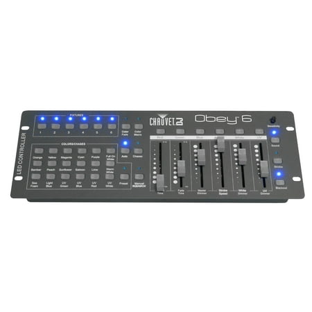 Chauvet OBEY 6 6-Channel DMX Universal DJ Lighting Controller | Up To 6 Fixtures