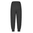 thumbnail image 4 of NOLDARES Women Drawstring Sweatpants High Waisted Cinch Bottom Athletic Jogger Workout Active Pants Pockets(Dark Gray,L), 4 of 6