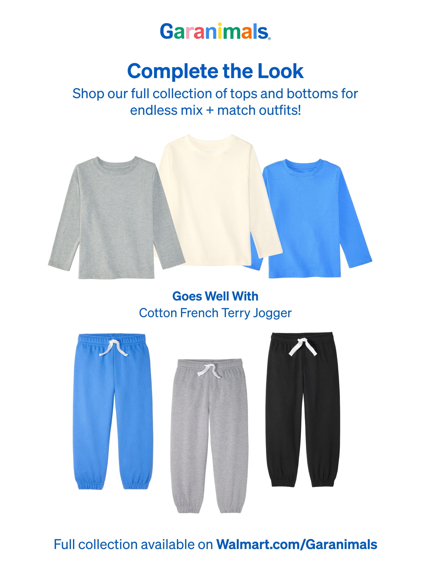 Garanimals Baby & Toddler Boys Long Sleeve Shirts, Single & 3-Pack, Sizes 0-6T