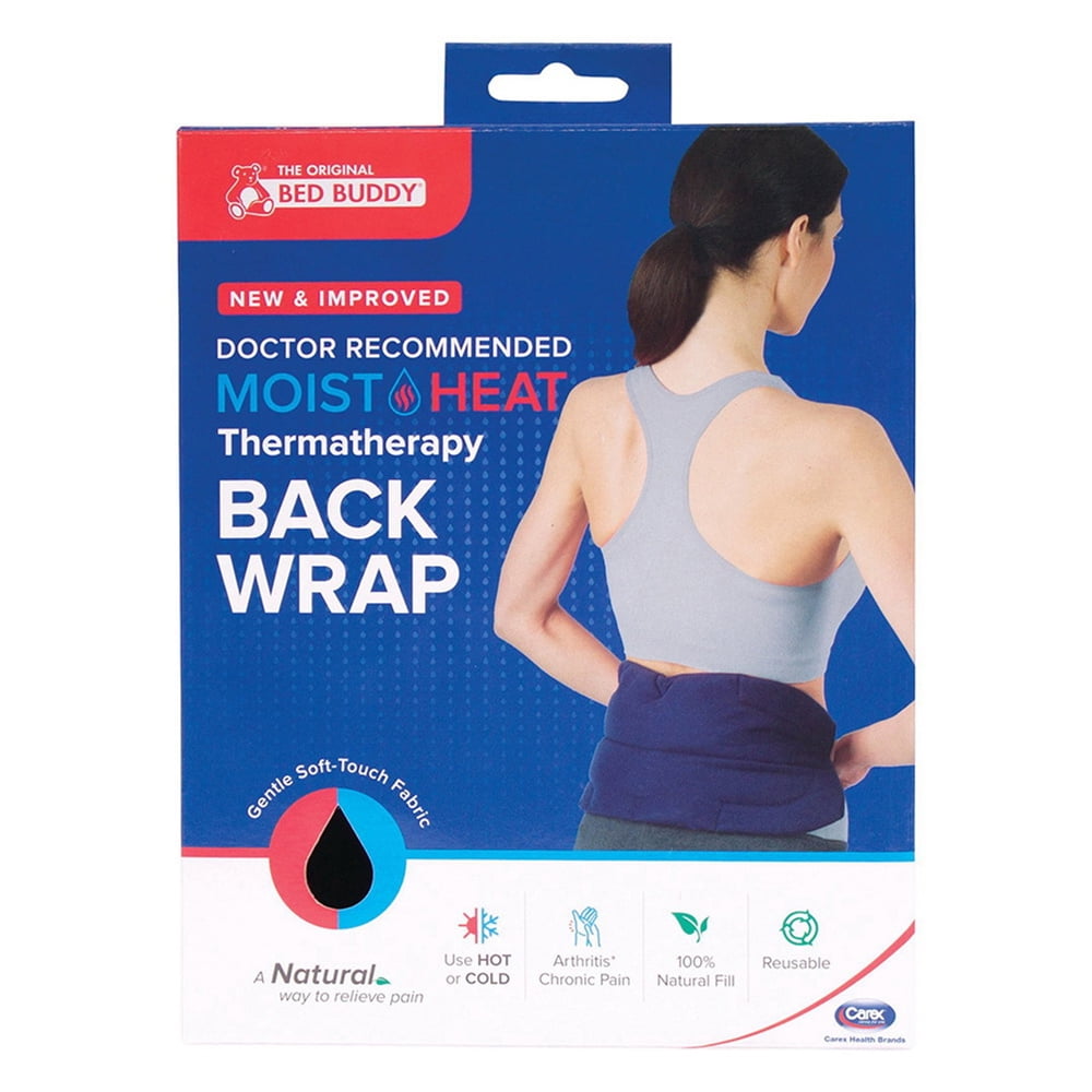 Bed Buddy Reusable Microwavable Heat Pack for Lower Back Pain Relief, Moist Heat Therapy