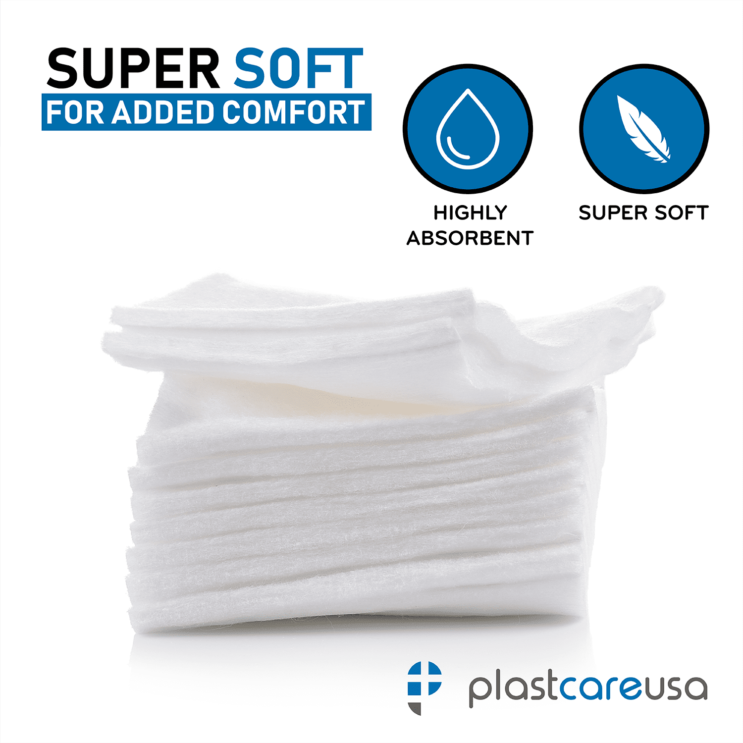 2000 4" X 4" 4-Ply Non Woven Gauze Sponge (10 Box of 200)