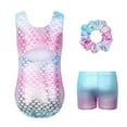 thumbnail image 7 of Gymnastics Leotards for Girls,Sleeveless Sparkly Dance Biketards with Shorts Ballet Tumbling Outfit for 3-12 Years, 7 of 7
