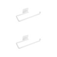 thumbnail image 4 of Portarrollos de papel de cocina Injueey Soporte de pared plástico 2piezas Blanco, 4 of 6