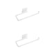 thumbnail image 3 of Ounissouiy Soporte de papel de cocina estante autoadhesivo de montaje en pared de plástico sin perforaciones para el hogar estante colgante Blanco 2piezas, 3 of 6