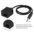 thumbnail image 2 of Conector macho TRRS de 3,5 mm a RJ9 4P4C Cable convertidor hembra Cable de extensión de teléfono Cable de alambre Inevent PJ7833-01, 2 of 6