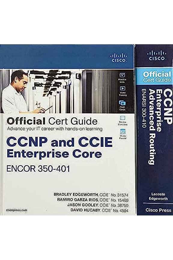 Pre-Owned CCNP Enterprise Core ENCOR 350-401 and Advanced Routing ENARSI 300-410 Official Cert Guide Library, 9781587147111, 1587147114, Paperback, 1 edition
