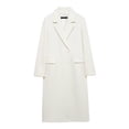 thumbnail image 1 of Lovzfmll Women's Wool Overcoat, Fashion Pocket Button Mid Long Style Beige, L, 1 of 2