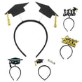 thumbnail image 1 of WEUVEB 5Pcs Graduation Hair Hoop Decorative Multi Function Headband for Masquerade and Festivals, 1 of 5