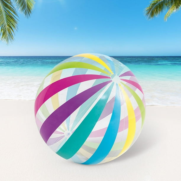 Pelota De Playa Hinchable De 40 Cm – Colorida Y Resistente, Perfecta Para Juegos De Agua En Verano, Piscina Y Playa