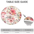 thumbnail image 6 of Pioneer Flower Floral Print Pattern Round Fitted Tablecloth with Elastic Edge,Dining Table Cover Waterproof,Outdoor Round Tablecloth for Camping,Dining,Indoor and Outdoor, 6 of 7