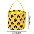 thumbnail image 4 of Halloween Fabric Storage Basket Pumpkin Candy Holder Yellow A 1pc, 4 of 8