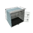 thumbnail image 6 of Muted Colors Dog Crate Cover, Repetitive Striped Star Ornamental Effect, Easy to Use Pet Kennel Cover Small Dogs Puppies Kittens, 7 Sizes, Sky Blue Cadet Blue, by Ambesonne, 6 of 6