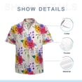thumbnail image 7 of High Quality Hawaiian Shirts for Men Short Sleeve Aloha Beach Shirt Floral Summer Casual Button Down Shirts Blouses A4YNCA, 7 of 7