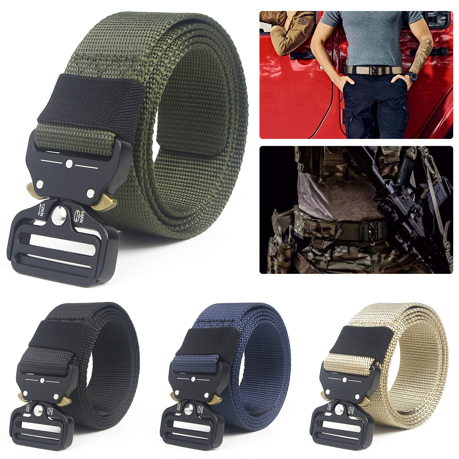 tactical webbing belt