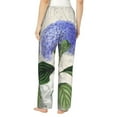 thumbnail image 3 of Kll Womens Vintage Flower Print Pajama Pants Soft Pajama Bottoms For Women Cozy Lounge Pants, 3 of 9