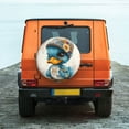 thumbnail image 6 of Pofeuu Cute Sunflower Blue Duck Print Spare Tire Wheel Cover for Car Truck SUV Camper Universal Fit Spare Tire Cover RV Spare Tire Covers-16 inch, 6 of 6