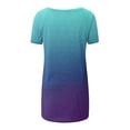 thumbnail image 3 of Besolor Chemises d'Été pour Femmes 2024 Col Rond Manches Courtes Blouse Tee Tunique Décontractée à Porter avec des Leggings, 3 of 4