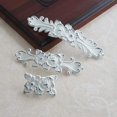 3.75" 5" Rose Flower Dresser Pulls Cream White Drawer Pulls Handles