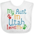thumbnail image 3 of Inktastic My Aunt in Utah Loves Me Boys or Girls Baby Bib, 3 of 4