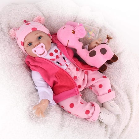 CHAREX Lucy Reborn Baby Doll, 22 inches, Realistic Doll Toy for Kids 3+, Gift Set Included
