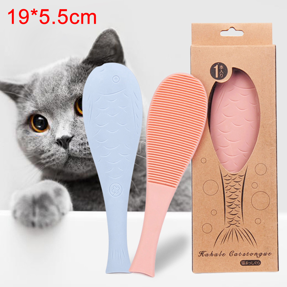 Shulemin Pet Kitten Simulation Cats Tongue Massage Comb Brush Grooming