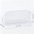 thumbnail image 3 of Clear PVC Zipper Pouch, Transparent Cosmetic Makeup Bag, Waterproof Travel Toiletry Bag, Multi Purpose Pencil Case Organizer For School Office Accessories, 7.9 Inch, 3 of 7