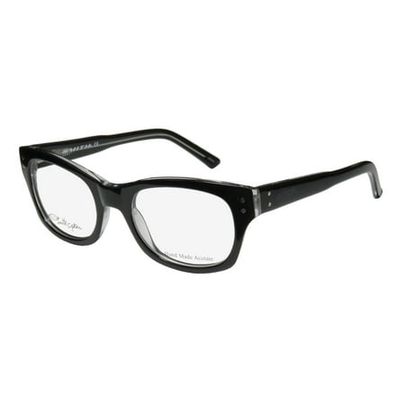 New Smith Optics Mercer Womens/Ladies Designer Full-Rim Black / Clear Modern Hand Made Acetate Frame Demo Lenses 49-20-135 Spring Hinges Eyeglasses/Glasses