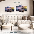 thumbnail image 4 of Elephant Stock Duluth Brighton Beach Wall Art - Horizontal Multi Panel Canvas - Living Room Wall Decor - Nature Multi Panel - Gray And Blue Decor - 43" x 27", 4 of 8