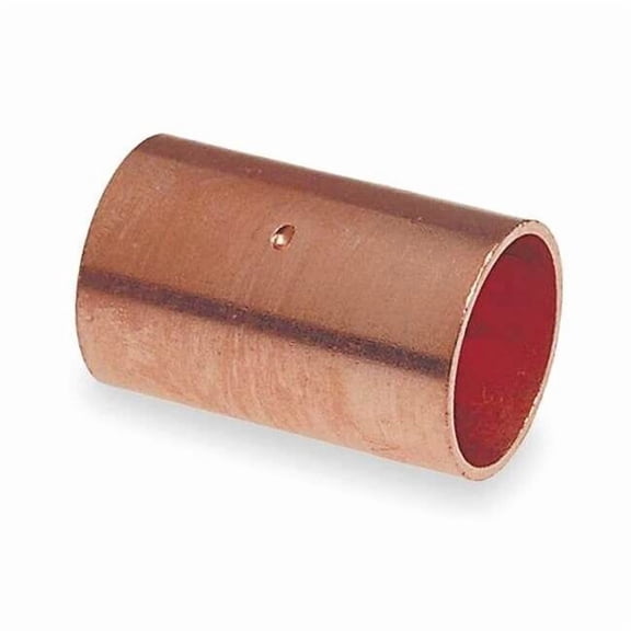 Nibco W00840D Copper Pipe Coupling With Stop, 2 In. CxC - Quantity 1