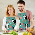 thumbnail image 3 of Australian Shepherd Dog and Flower Apron-Garden Aprons for Women with Pockets-Cotton Linen Waterproof Kitchen Cooking Gardening Aprons Adjustable for Kitchen,Cooking,BBQ and Salon 33x27 Inch, 3 of 7
