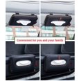 thumbnail image 4 of Car Visor Tissue Holder, Car Tissue Holder, Perfect Solid Color Car Tissue Box, Tissue case Holder(Black Red), 4 of 5