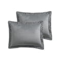 thumbnail image 5 of VCNY Home Micromink 3-Piece Charcoal Solid Color Comforter Set, King, Adult, Unisex, 5 of 5