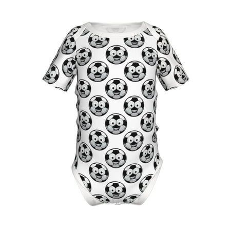 

Yiaed Happy Soccer Print Infant Climbing Short Sleeve Onesie One-Piece Baby Bodysuit Clothes 0-12 Months -