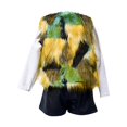 thumbnail image 3 of Edvintorg Toddler Jackets for Girls 1-11 Years Fashion Tie-Dye Printing Sleeveless Open Front Cardigan Waistcoat Thicken Warm Outerwear Kids Jackets Girls, 3 of 3