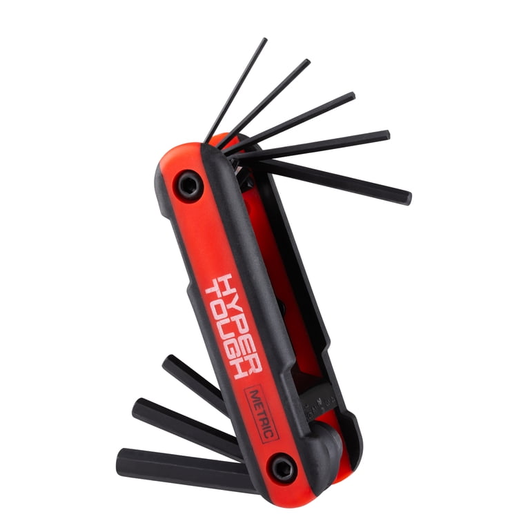 Hyper Tough Heavy-Duty Folding Metric Hex Key Set, 8-Piece photo 5