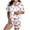 White, variant on YUEHUA Womens Valentine's Day Silky Pajama Sets Short Sleeve Loungewear 2 Pcs Satin Soft Pj Sets Button Down Women's Summer Sleepwear