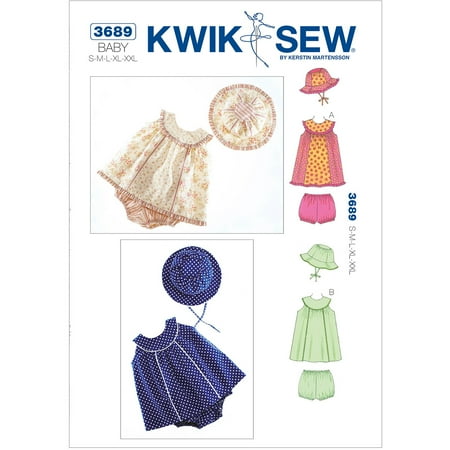 - Kwik Sew Pattern Dresses, Bloomers and Hat, (S, M, L, XL, XXL)